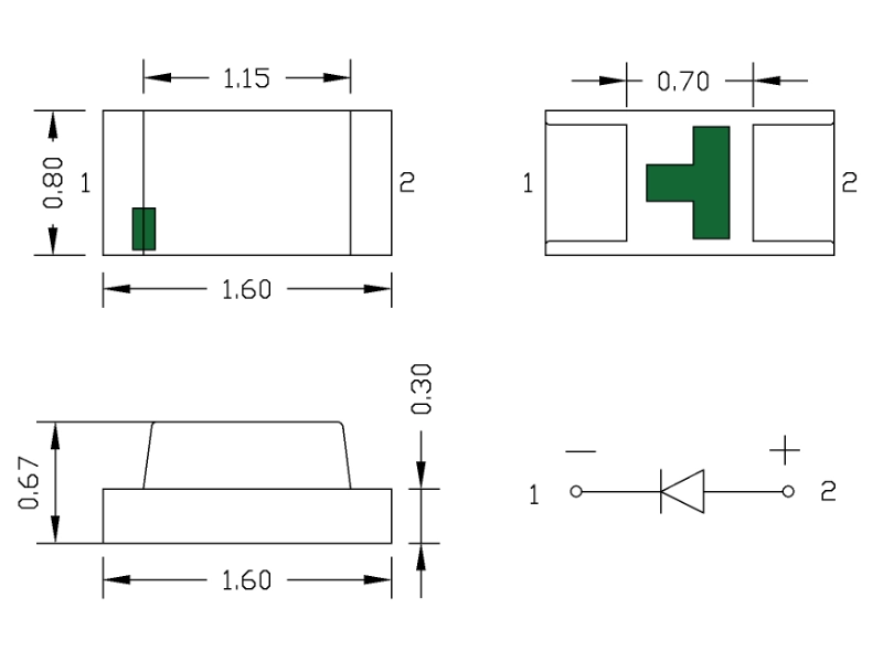 chip 0603 square